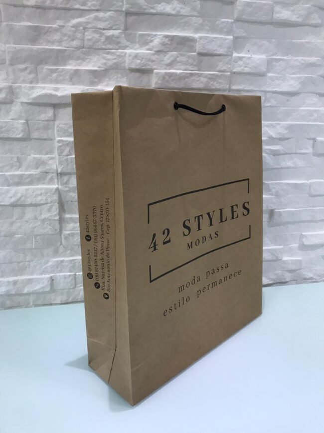 Sacola de papelão 42 Styles