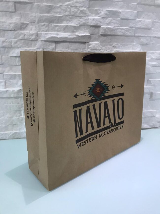 Sacola de papelão Navajo