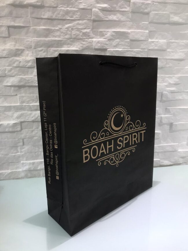 Sacola de papelão Boah Spirit