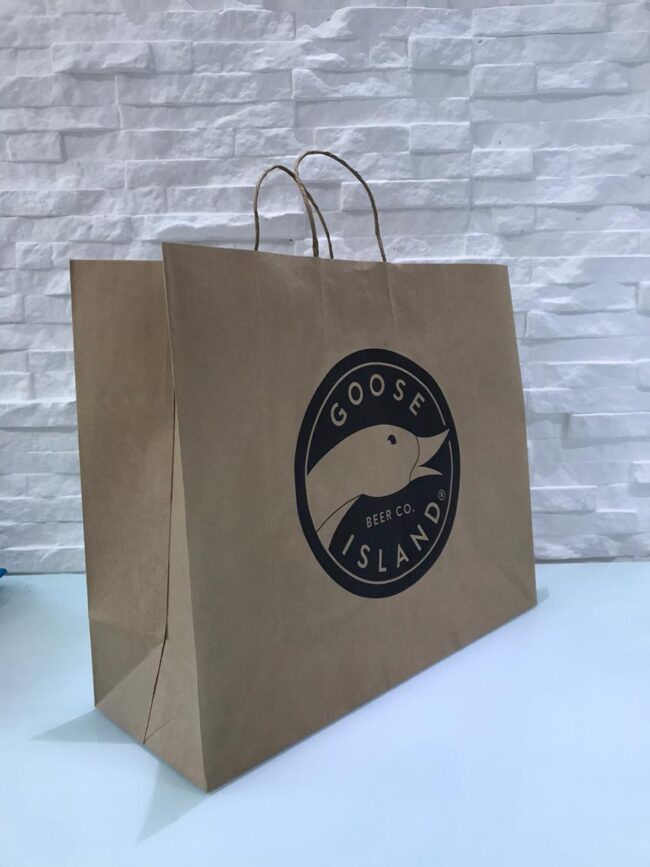 Sacola de papelão Goose
