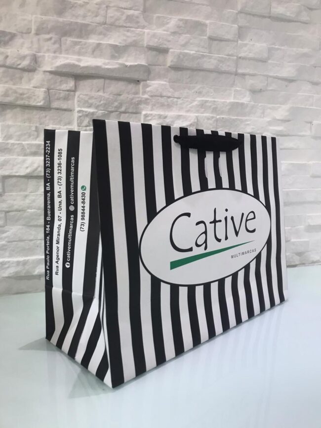 Sacola de papelão Cative