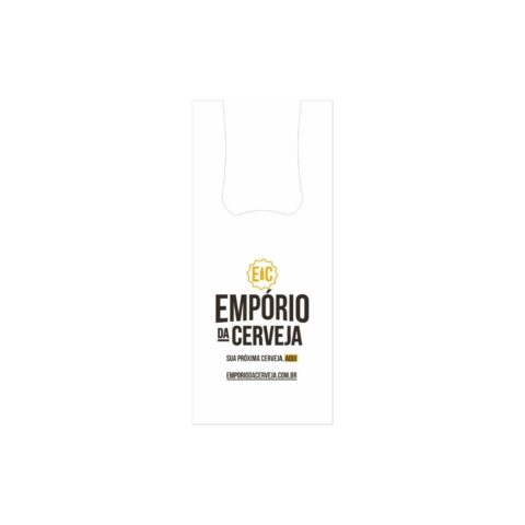Sacola plástica Alça Camiseta Empório da Cerveja
