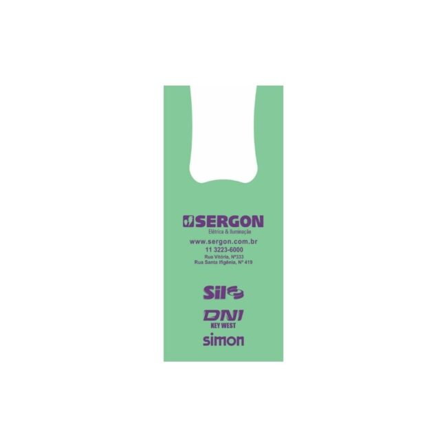 Sacola plástica Alça Camiseta Sergon