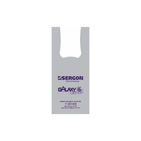 Sacola plástica Alça Camiseta Sergon