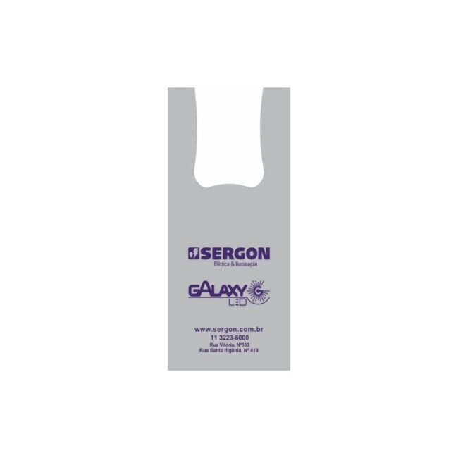 Sacola plástica Alça Camiseta Sergon